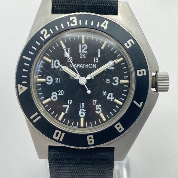 Marathon Other - Marathon Gallet & Co Men's Watch Military 41mm Silver Tone 211 New Battery 1990
